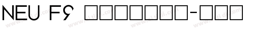 NEU F9 regular字体转换